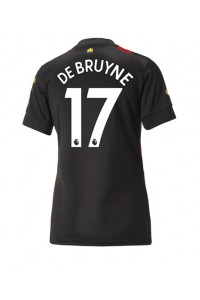 Fotbalové Dres Manchester City Kevin De Bruyne #17 Dámské Venkovní Oblečení 2022-23 Krátký Rukáv